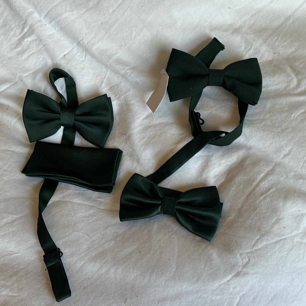 Green bow ties brand new